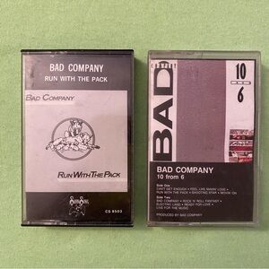 70s/80s l Bad Company l 2 Cassette Tapes